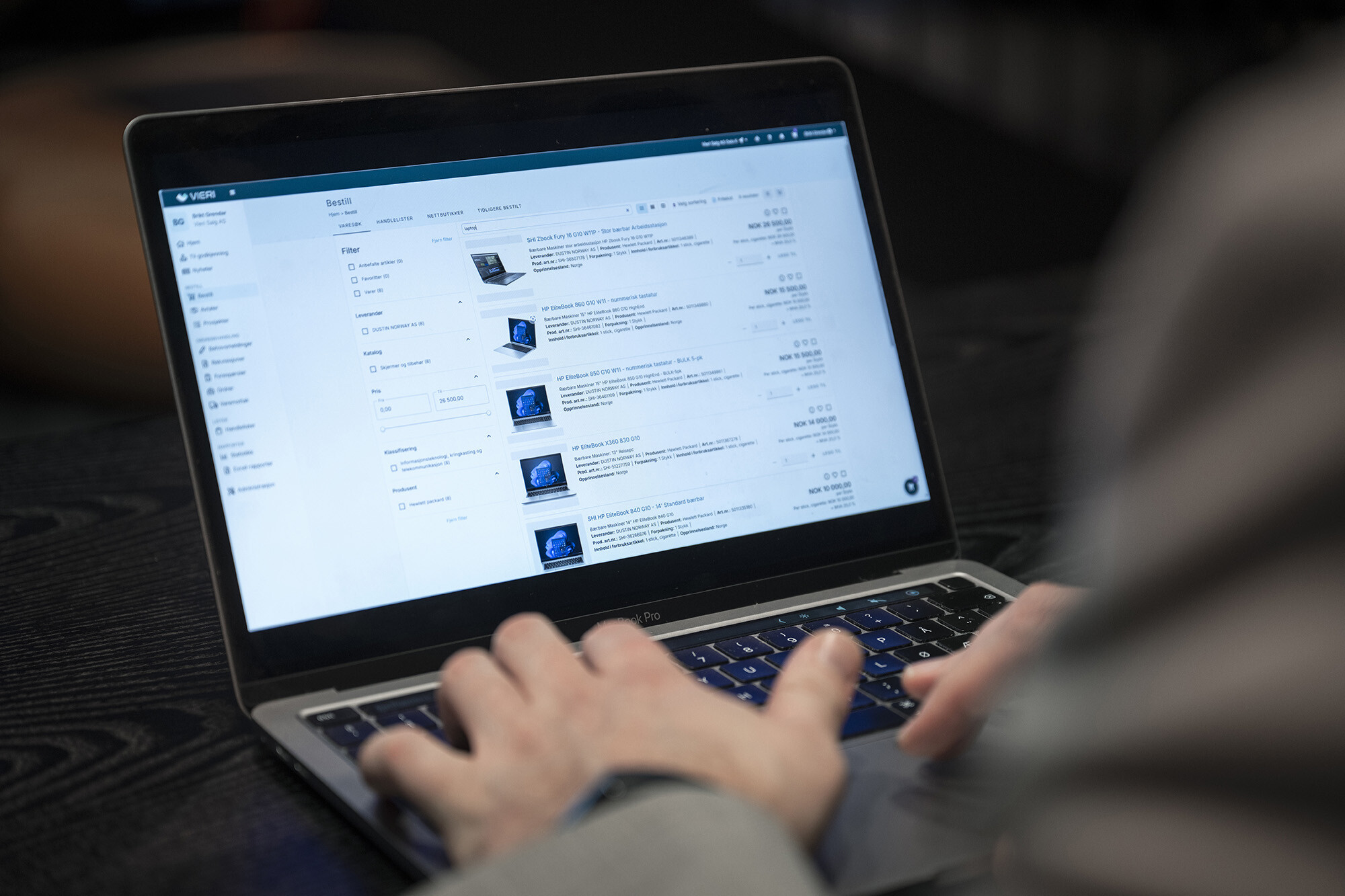 Vieri provides customers with order notifications in Peppol format